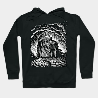 Colosseum in a snow globe Hoodie